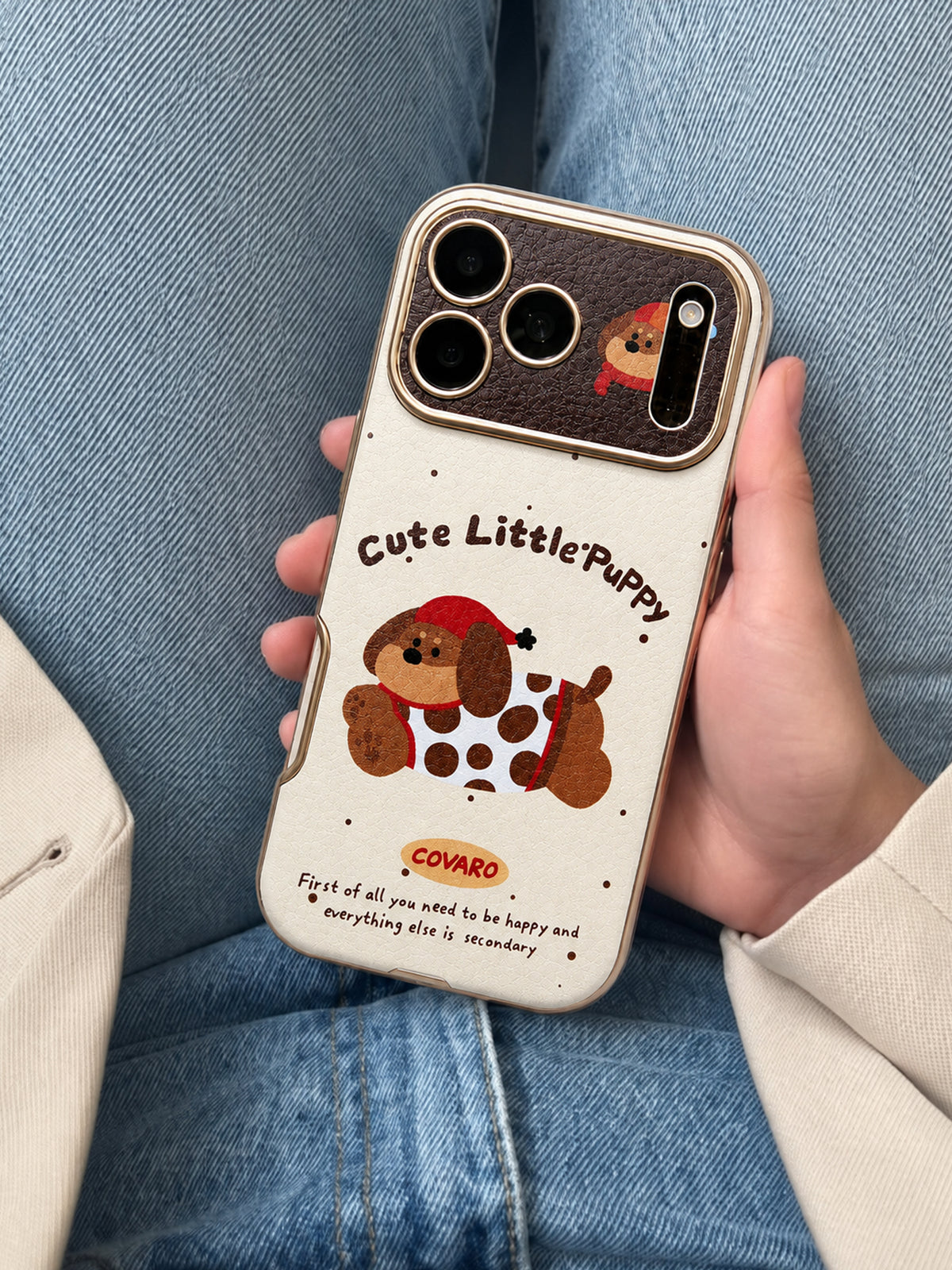 Cream Cute Little Puppy 009