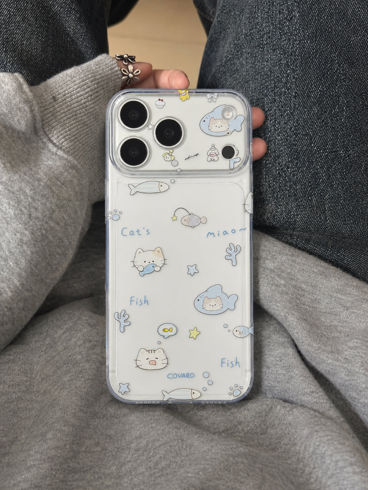 Cute Cat and Fish Stickers 010